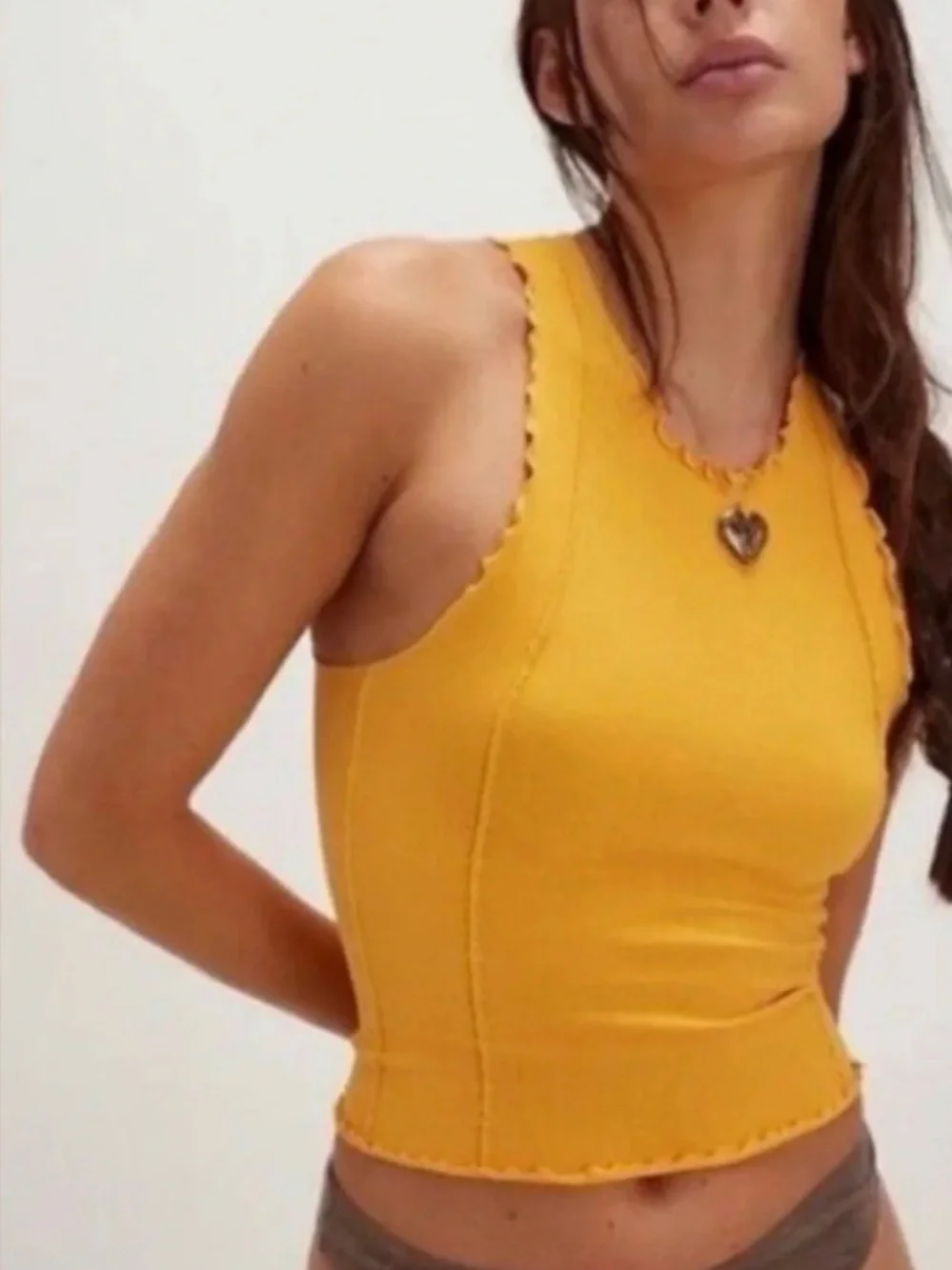 NWT Free People Better This Way Tank in Citrus Grove